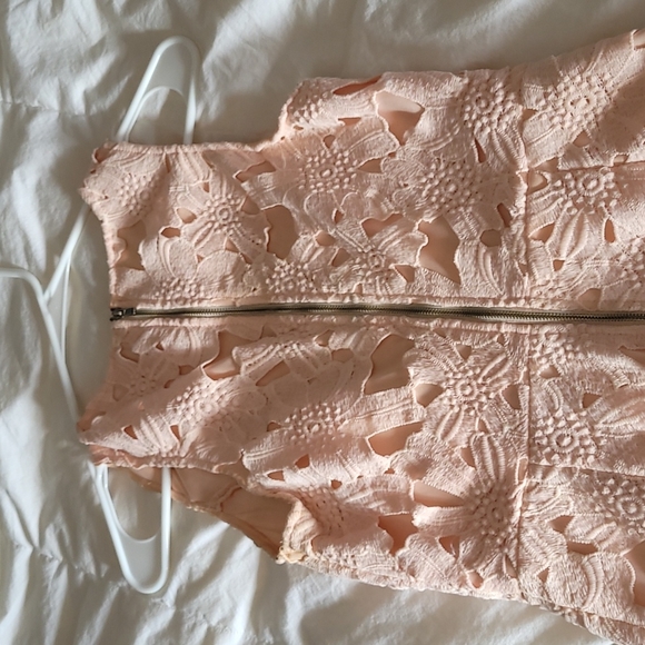 Lulu's lacey, blush pink dress, size 4 - Picture 3 of 3
